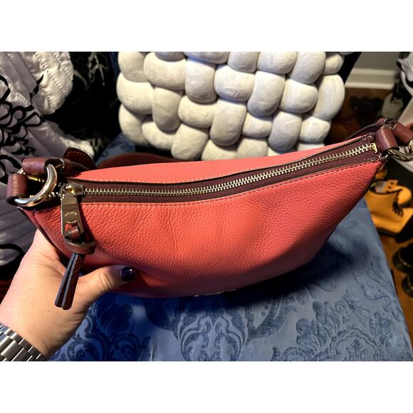 Coach Watermelon Strawberry Pink Ellie File Crossbody - Picture 8 of 14